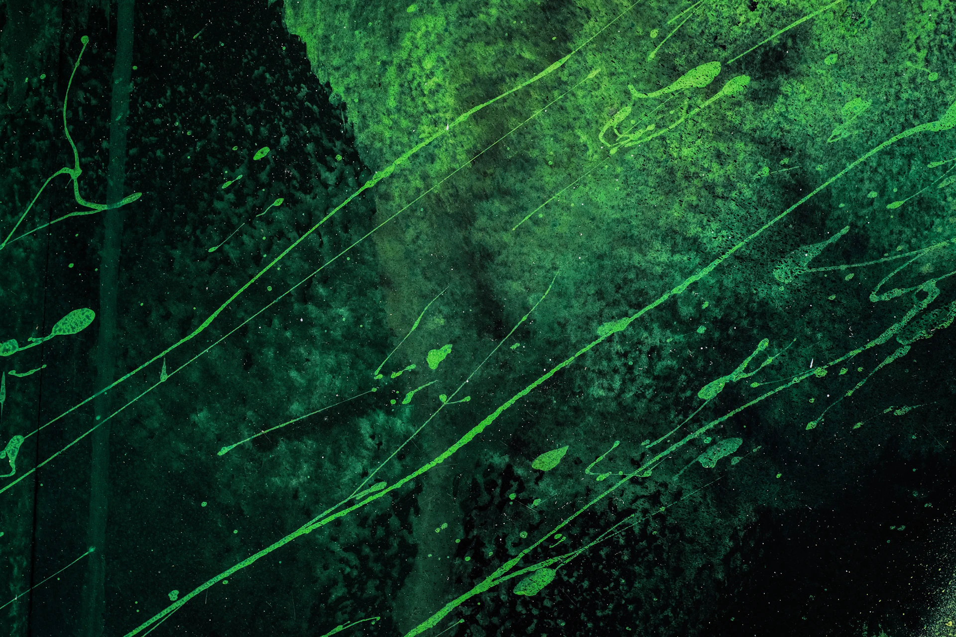 green paint splatter
