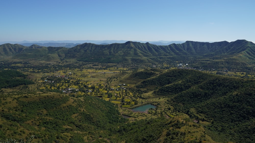 mountains with trees during daytime