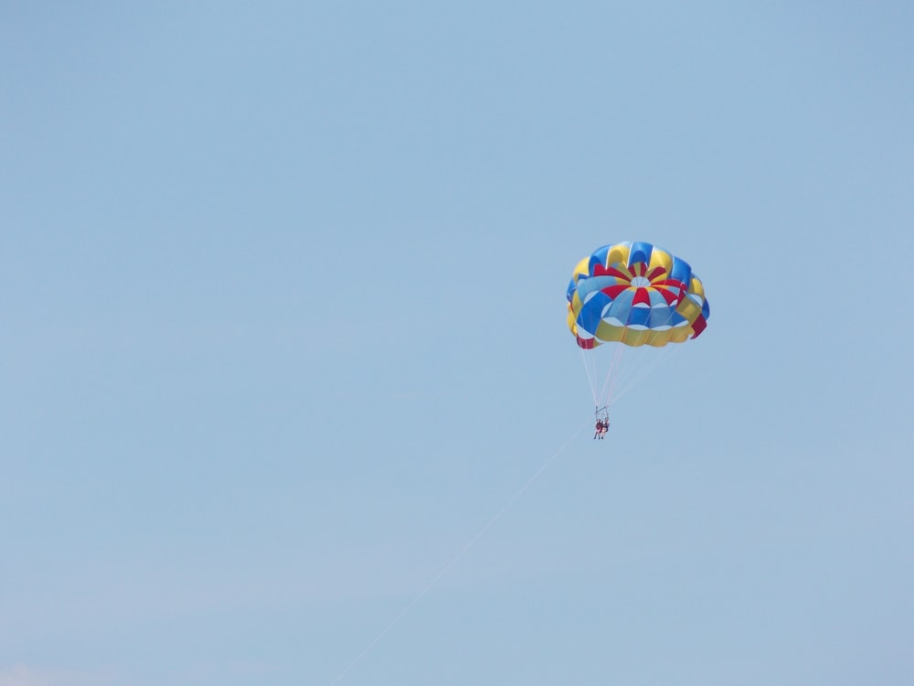 person with parachute