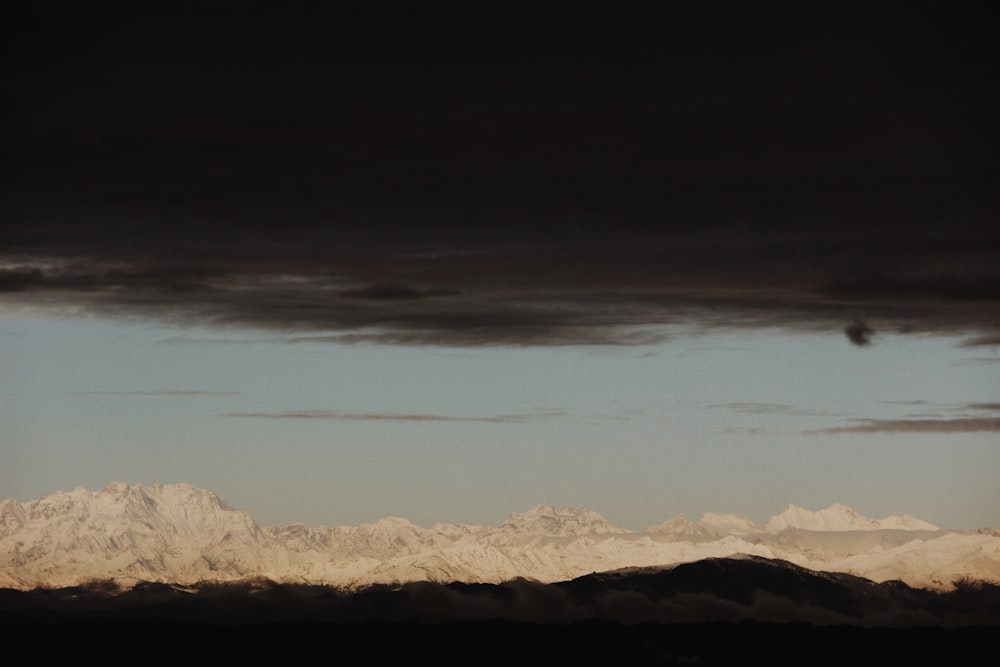 brown snow mountain