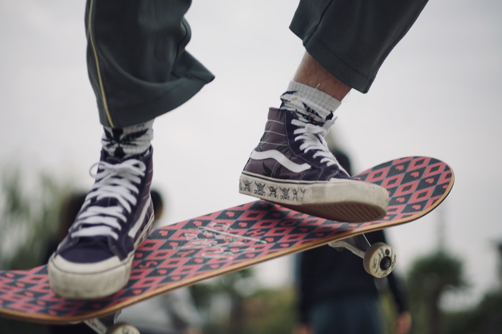 Person wearing black-and-white Vans high-top shoes skateboarding photo –  Free Grey Image on Unsplash
