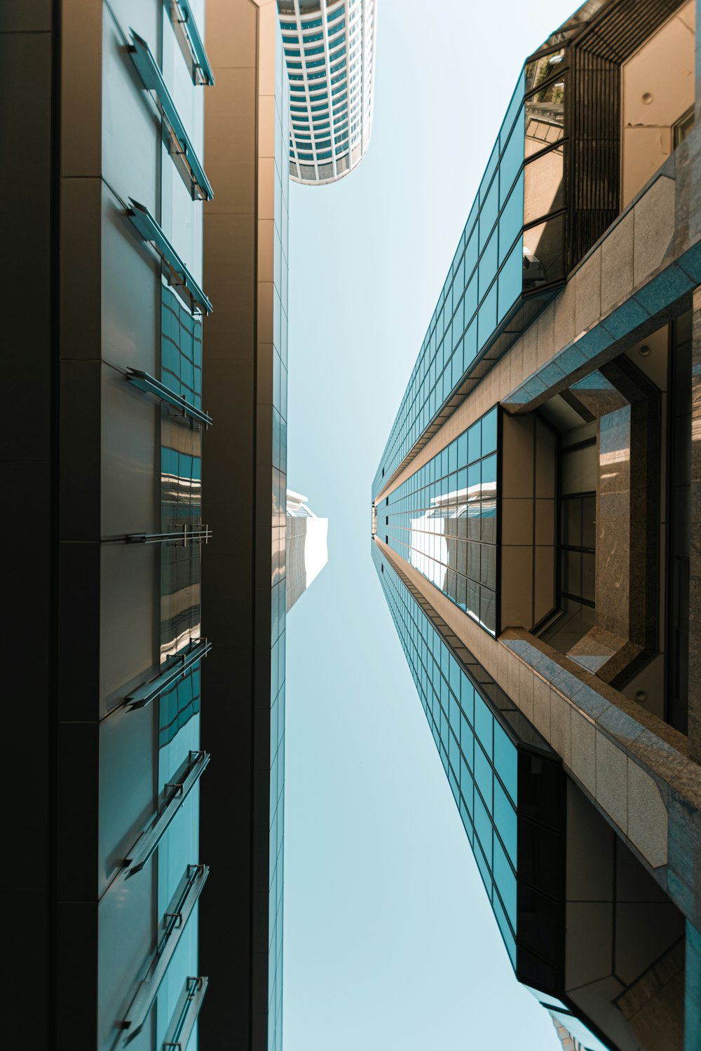 low-angle photography of buildings