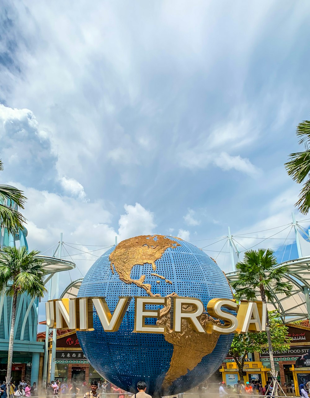Universal Studio under white sky