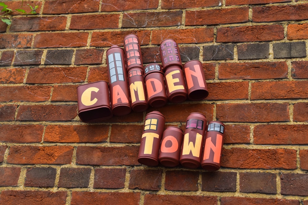 red and yellow Camden Town decor