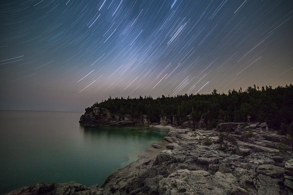 foto time lapse di stelle nel cielo