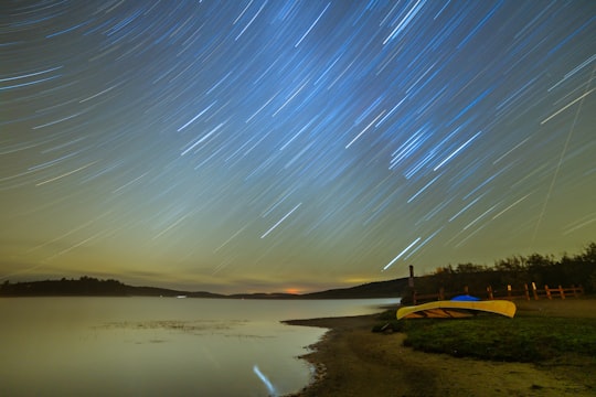 body of water and star in Algonquin Park Canada