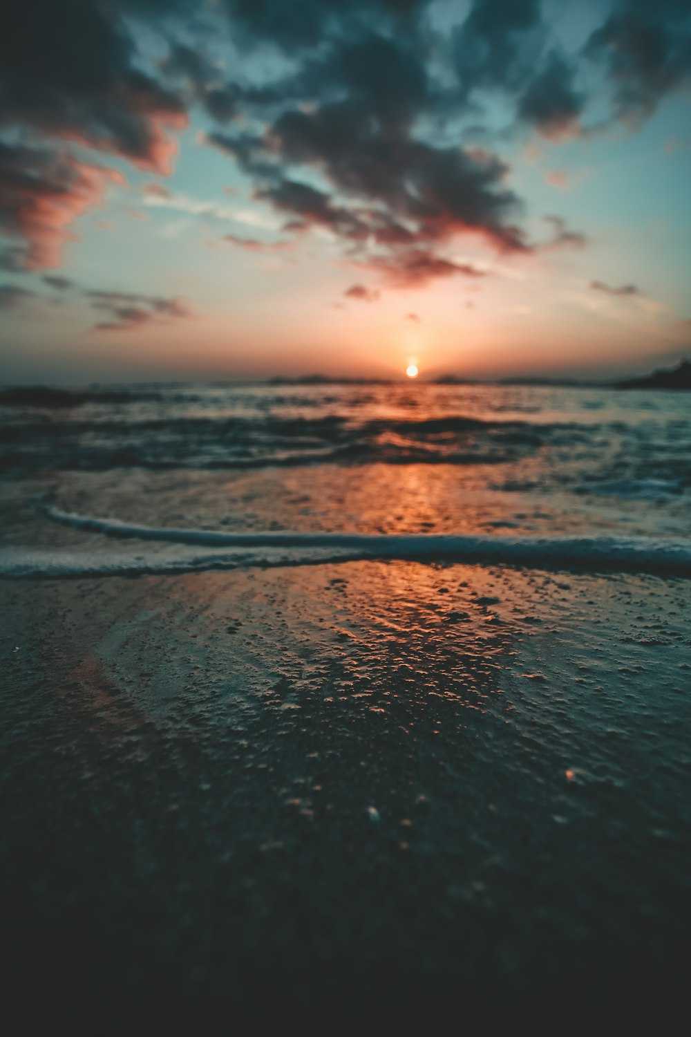 seashore at sunset