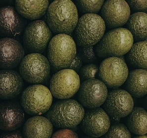 green and purple avocado fruit lot