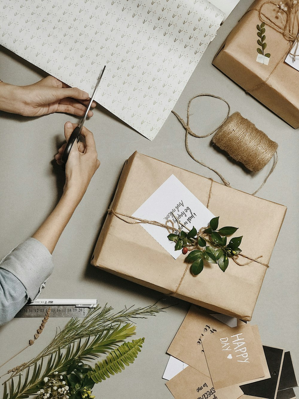 rectangular brown box