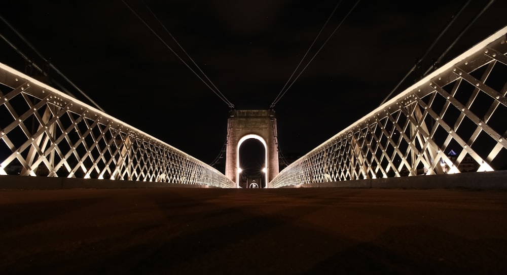bridge with lights
