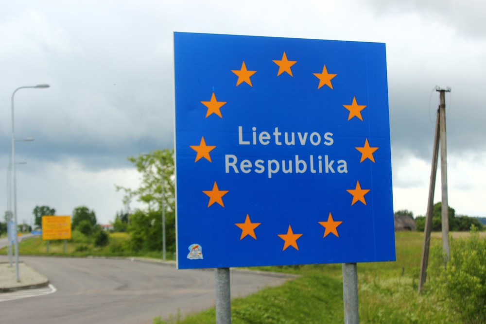 Lietuvos Respublika signage