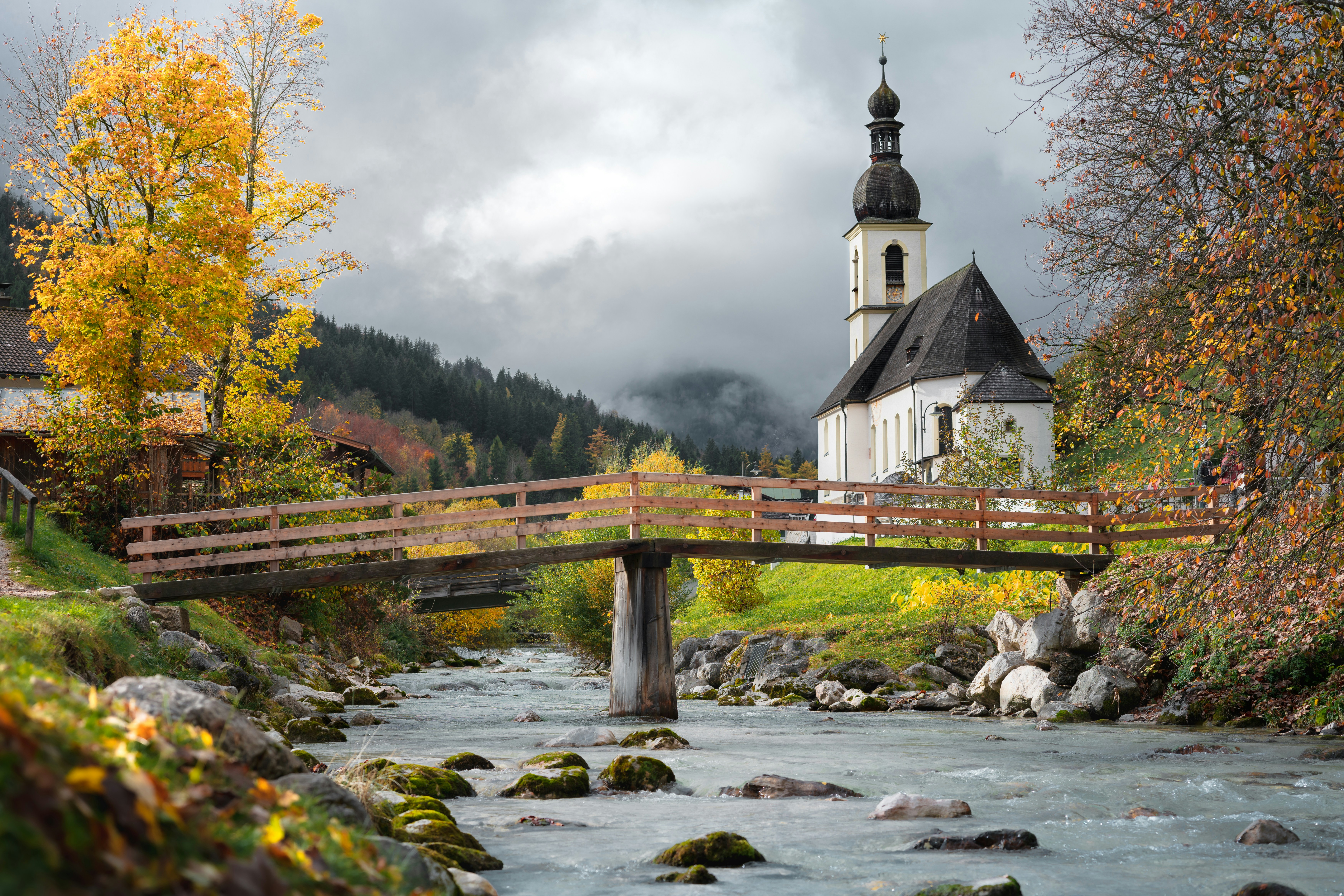 brown wooden bridge