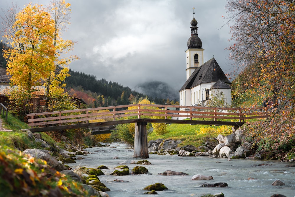 brown wooden bridge