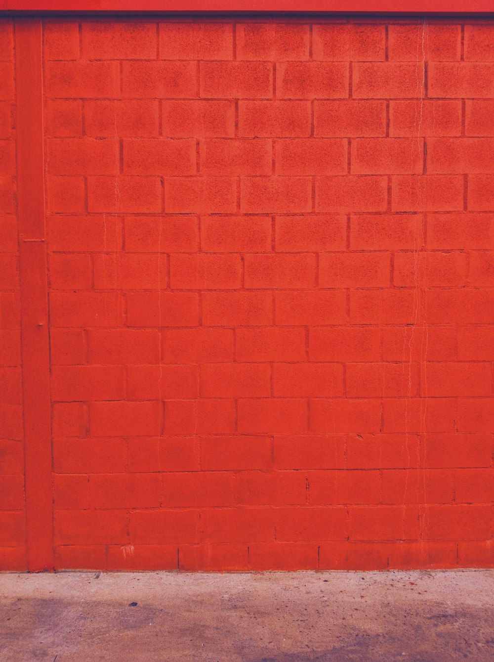 Pared de ladrillo rojo