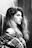 grayscale photography of woman