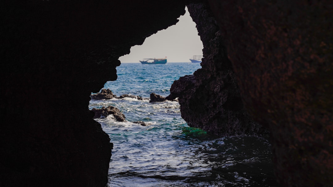 sea cave during daytime