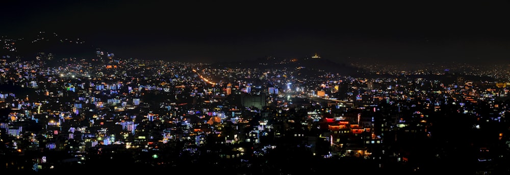 city during night