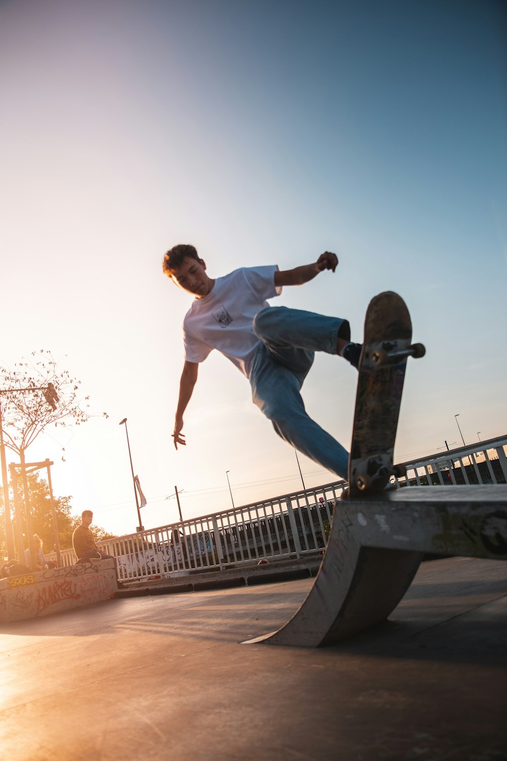 man playing skateboard on ramp