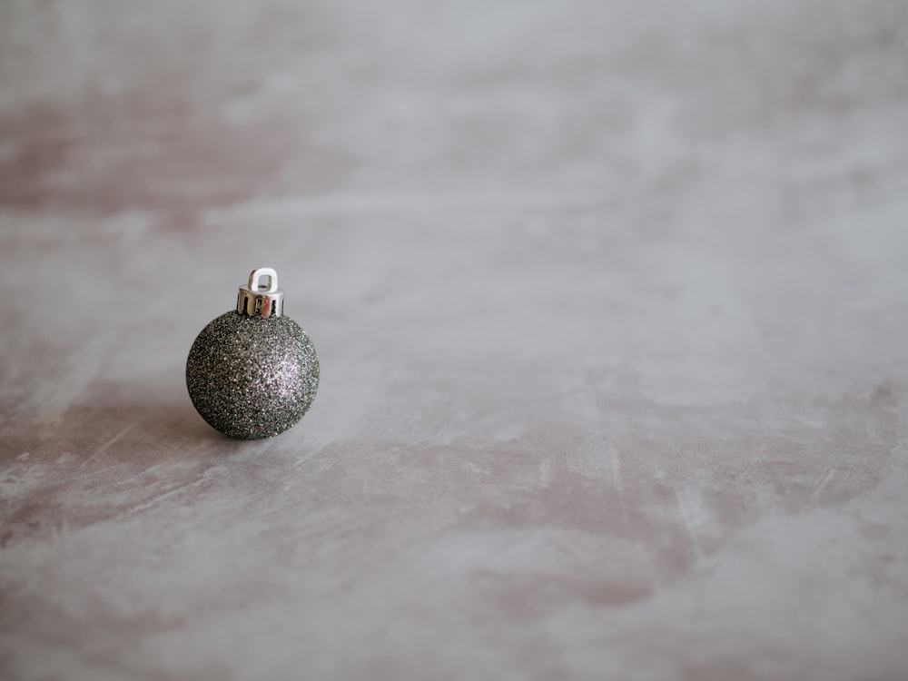 gray bauble