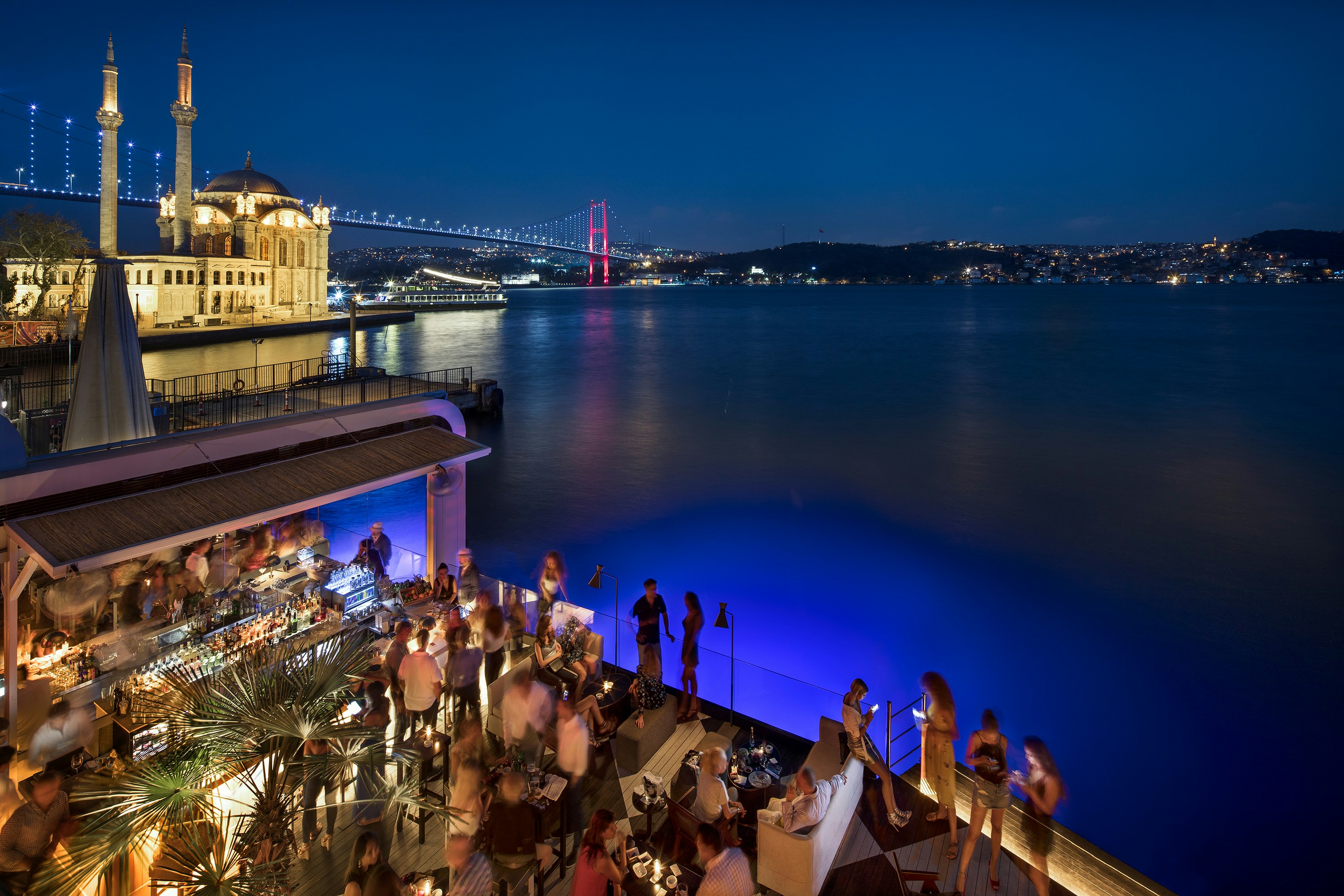 Istanbul rooftop restaurant evening city view Turkey photography tour dinner Indian travellers