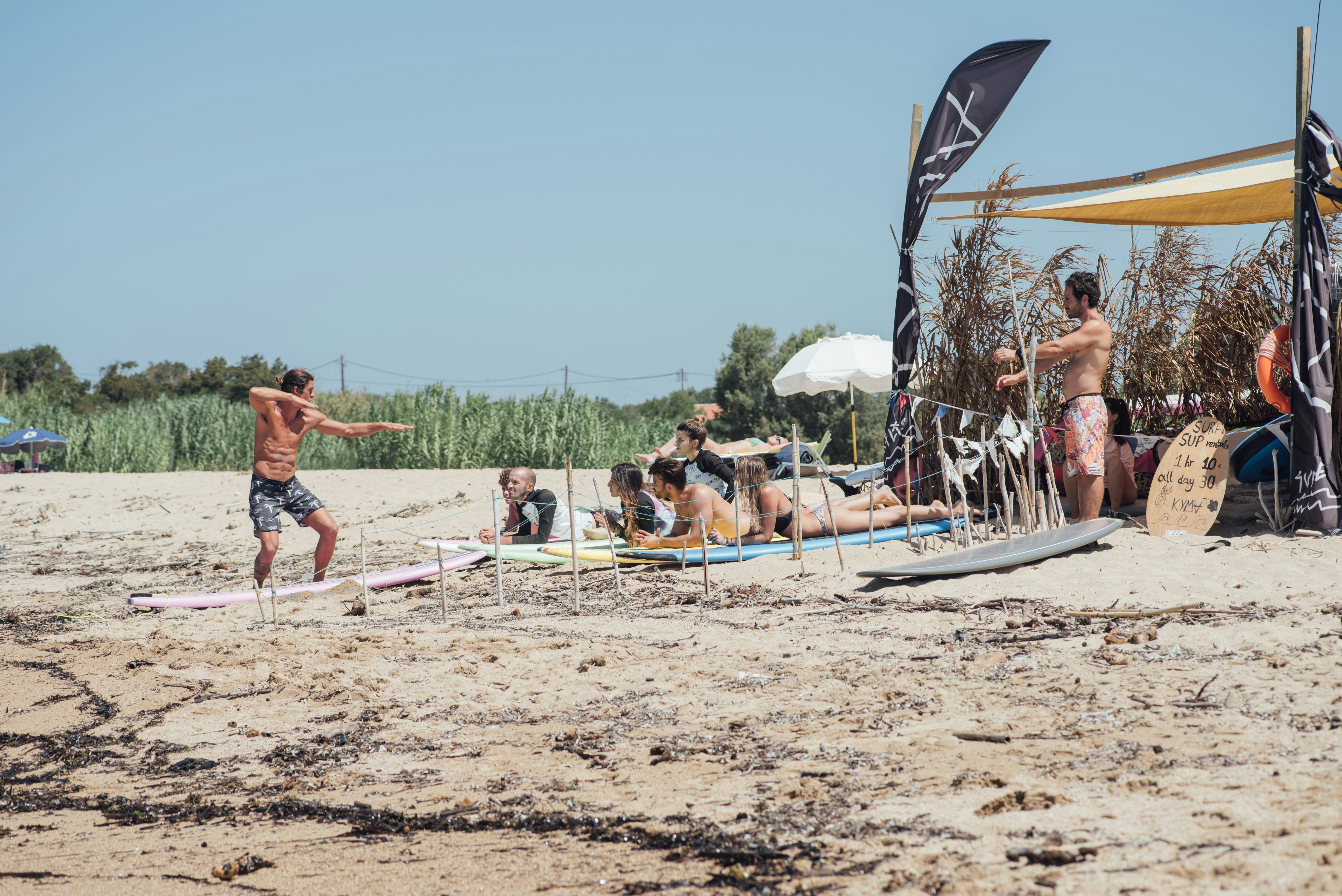 man standing on the seashore