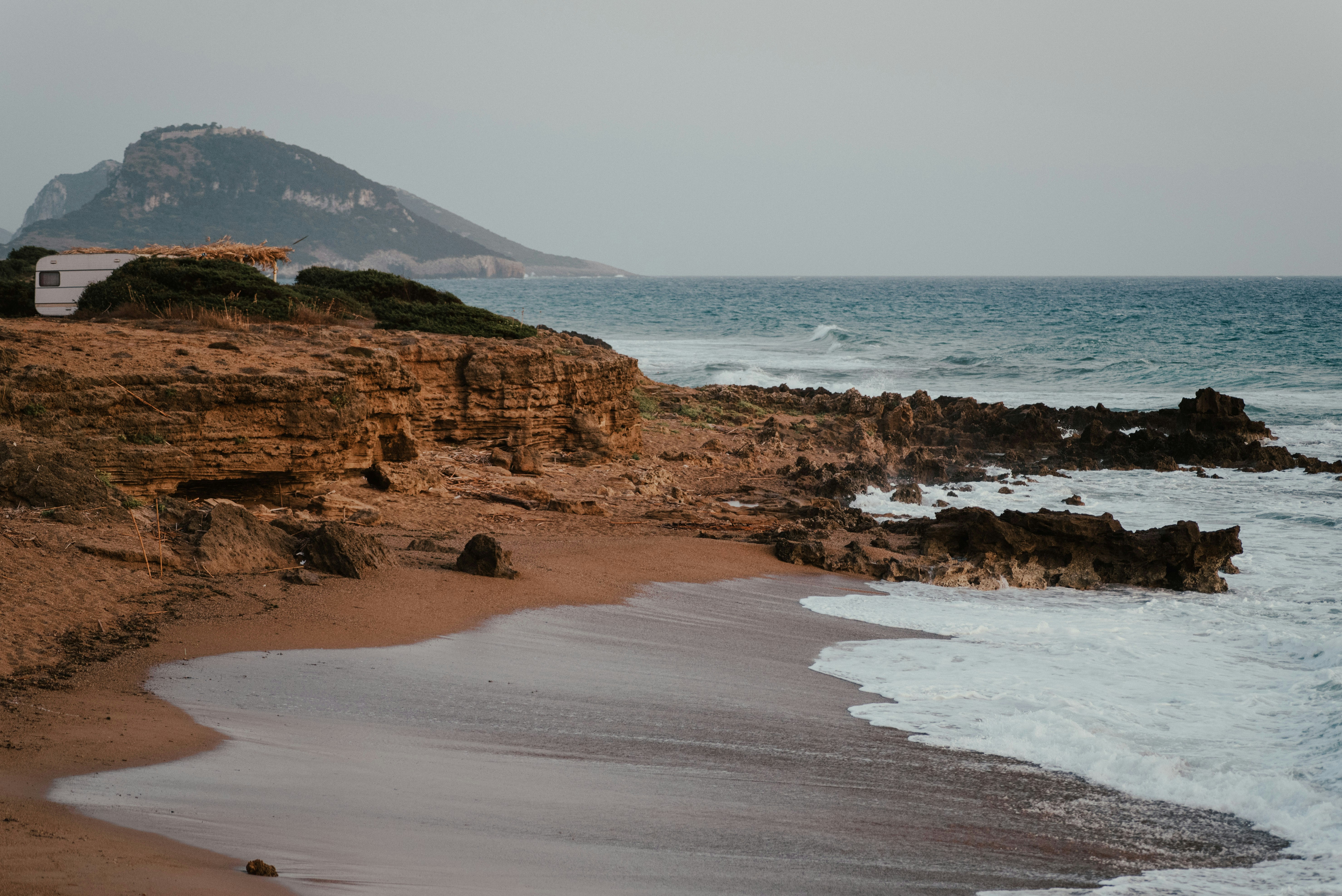 rocky island during day