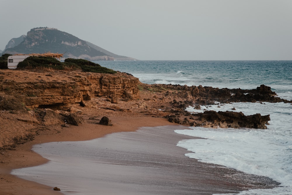 rocky island during day