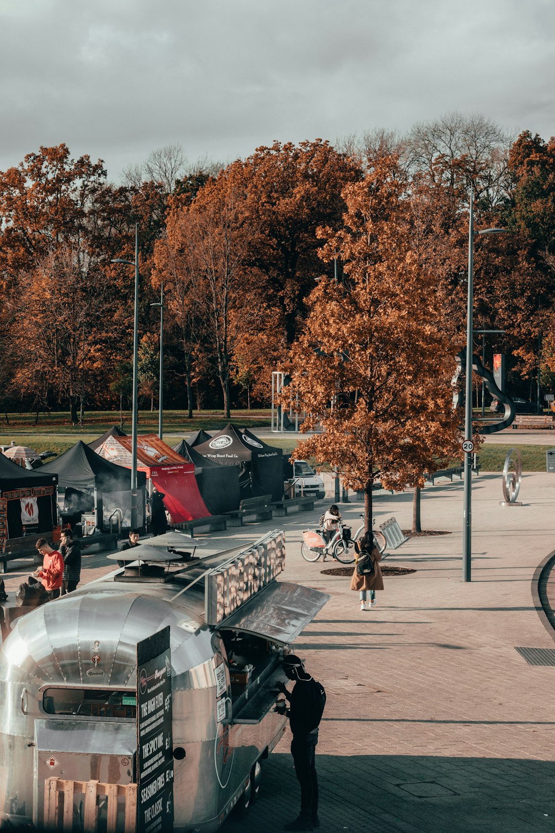 man standing in front of food truck