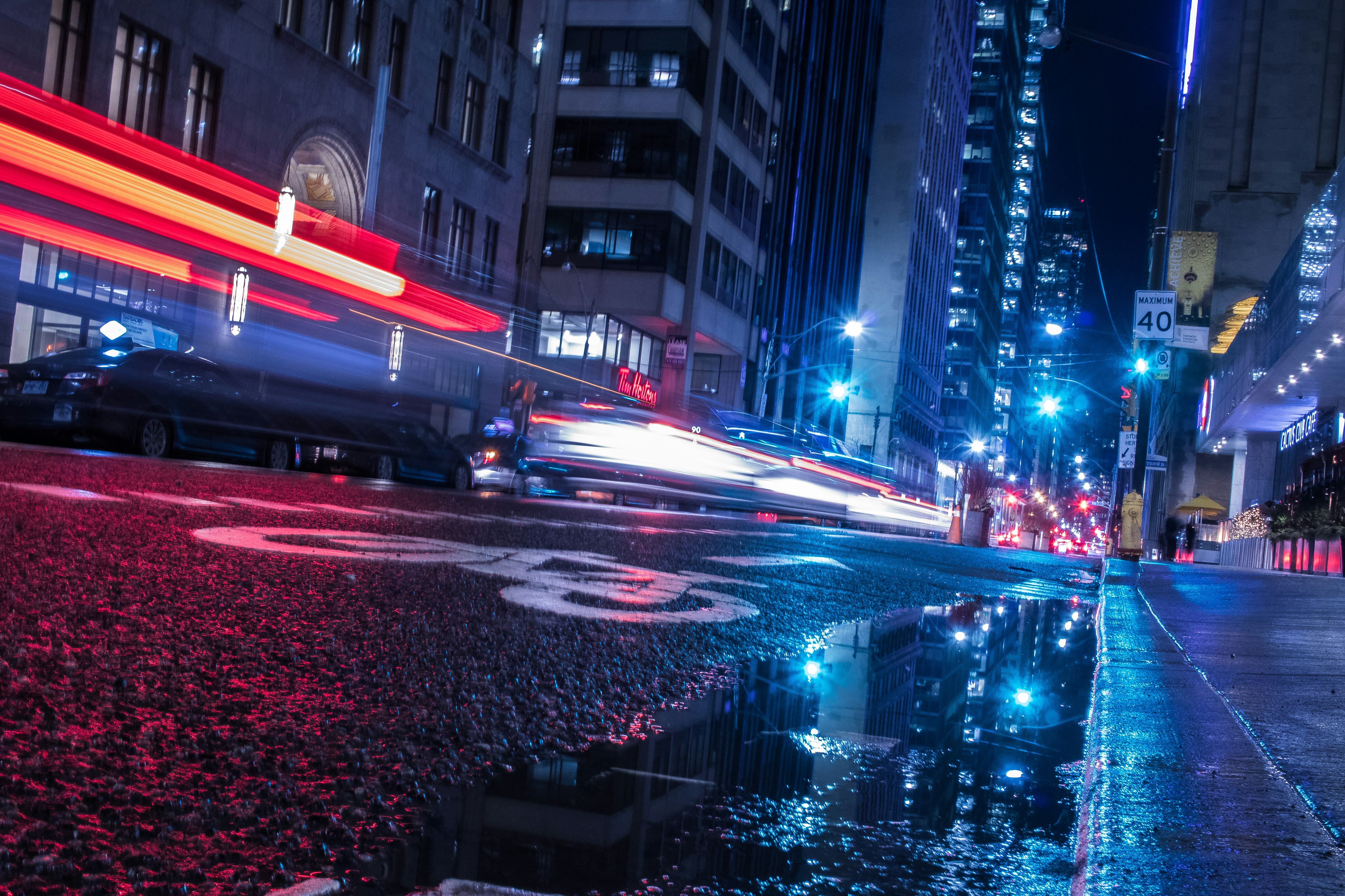 time lapse photography of buildings