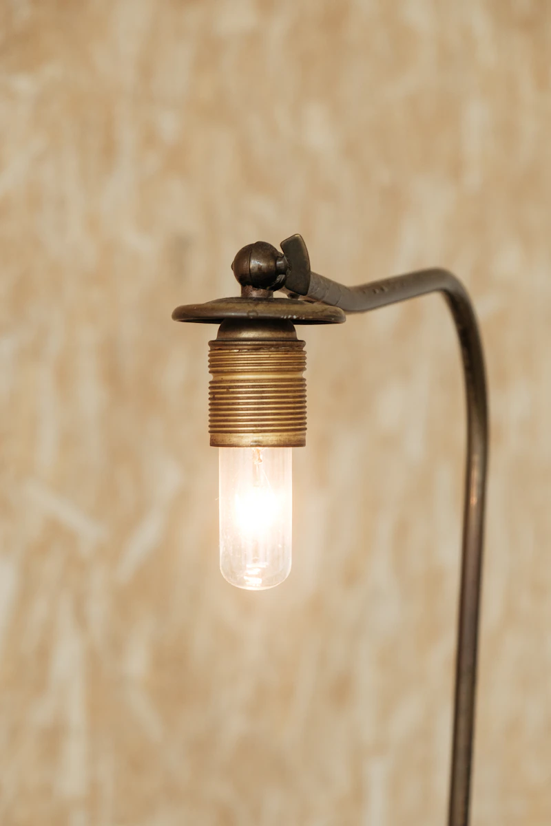 Threshold Studio McGee Arched Metal Table Lamp with Brass Finish