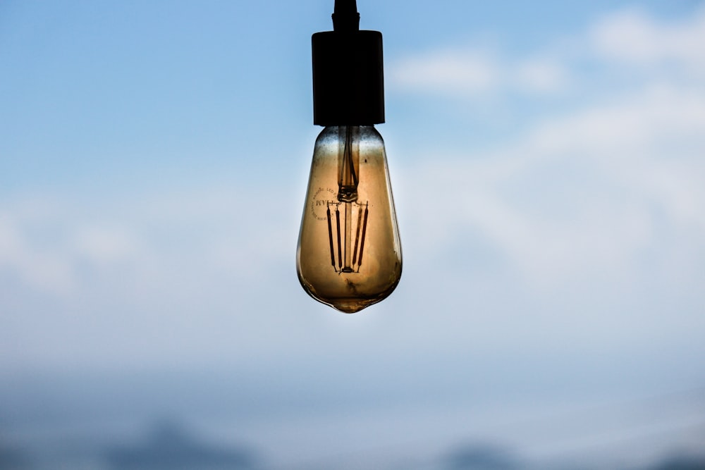 brown light bulb during daytime