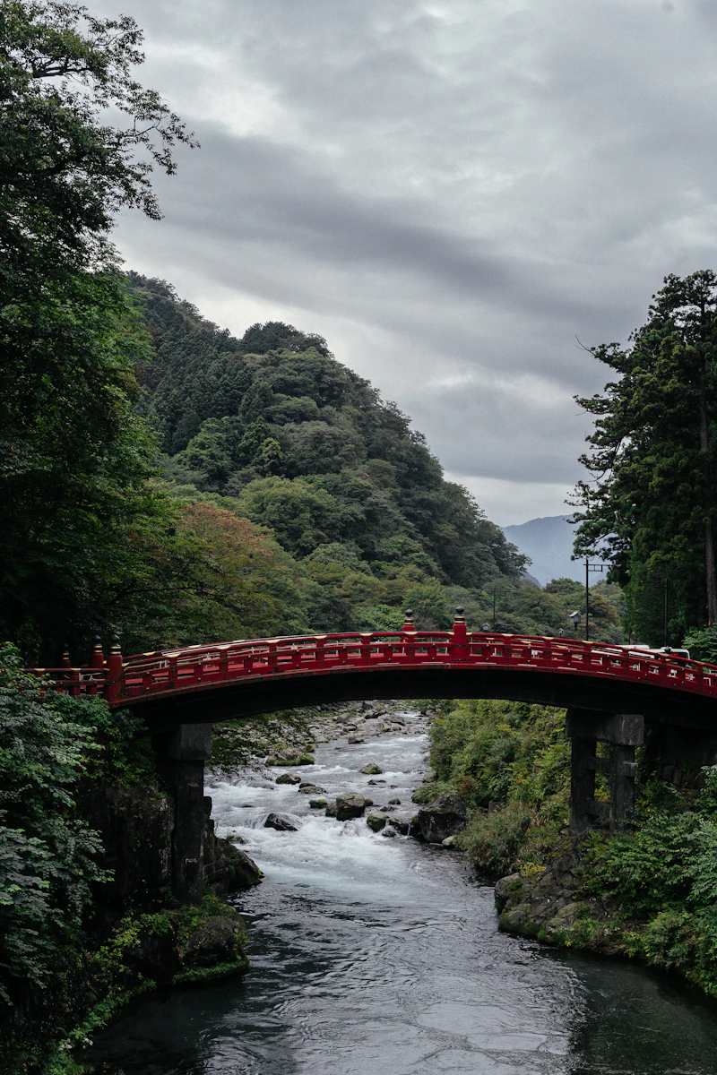 The Shinkyo Bridge over the Daiya River, Nikko