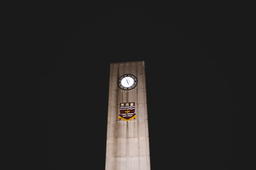 brown tower clock