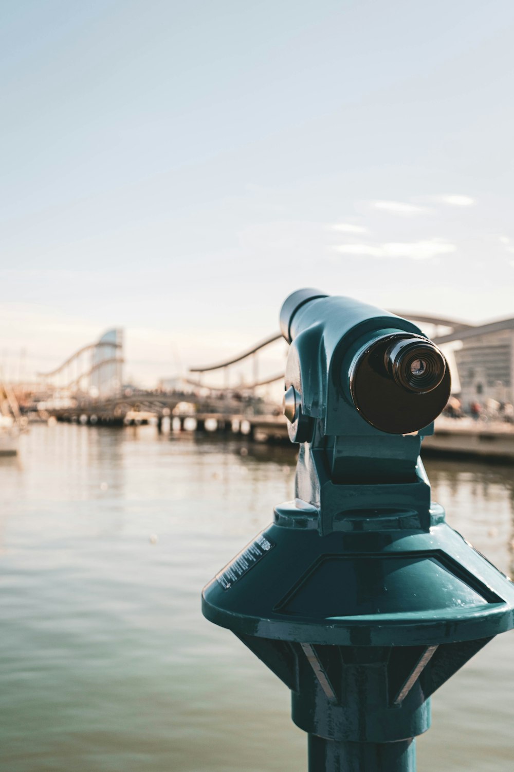 closeup photo of telescope during daytime