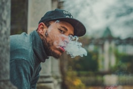man doing smoking
