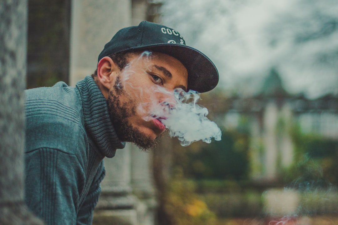 man doing smoking