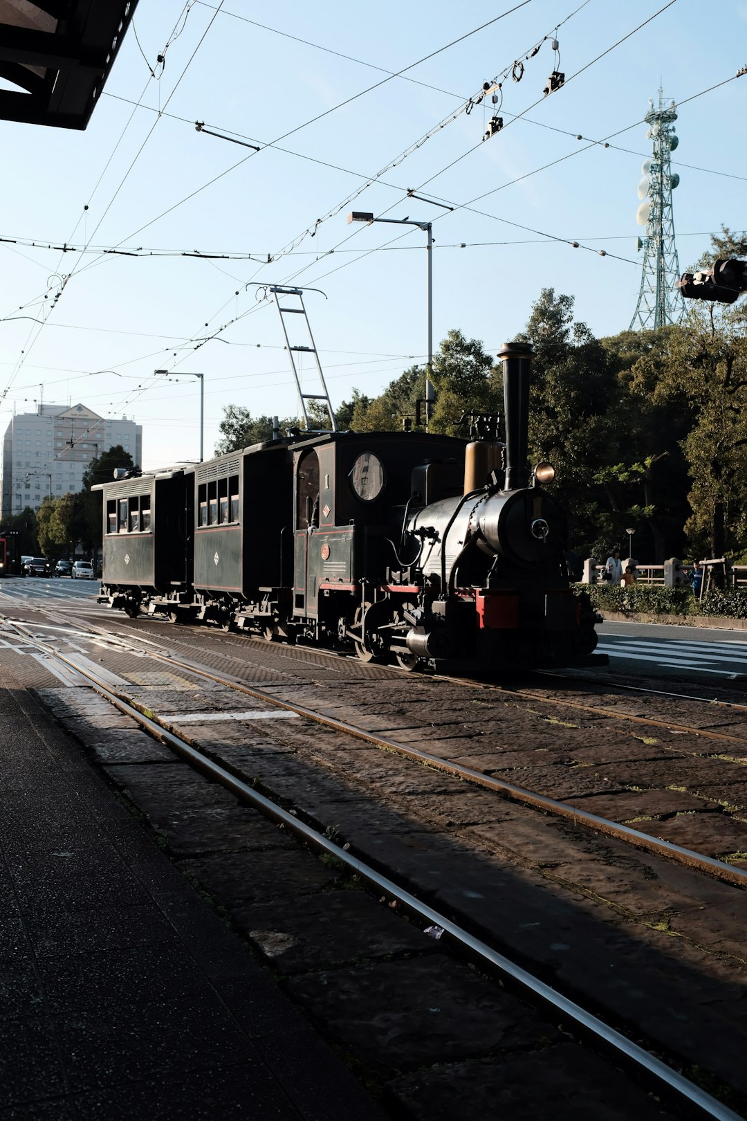 black train photograph