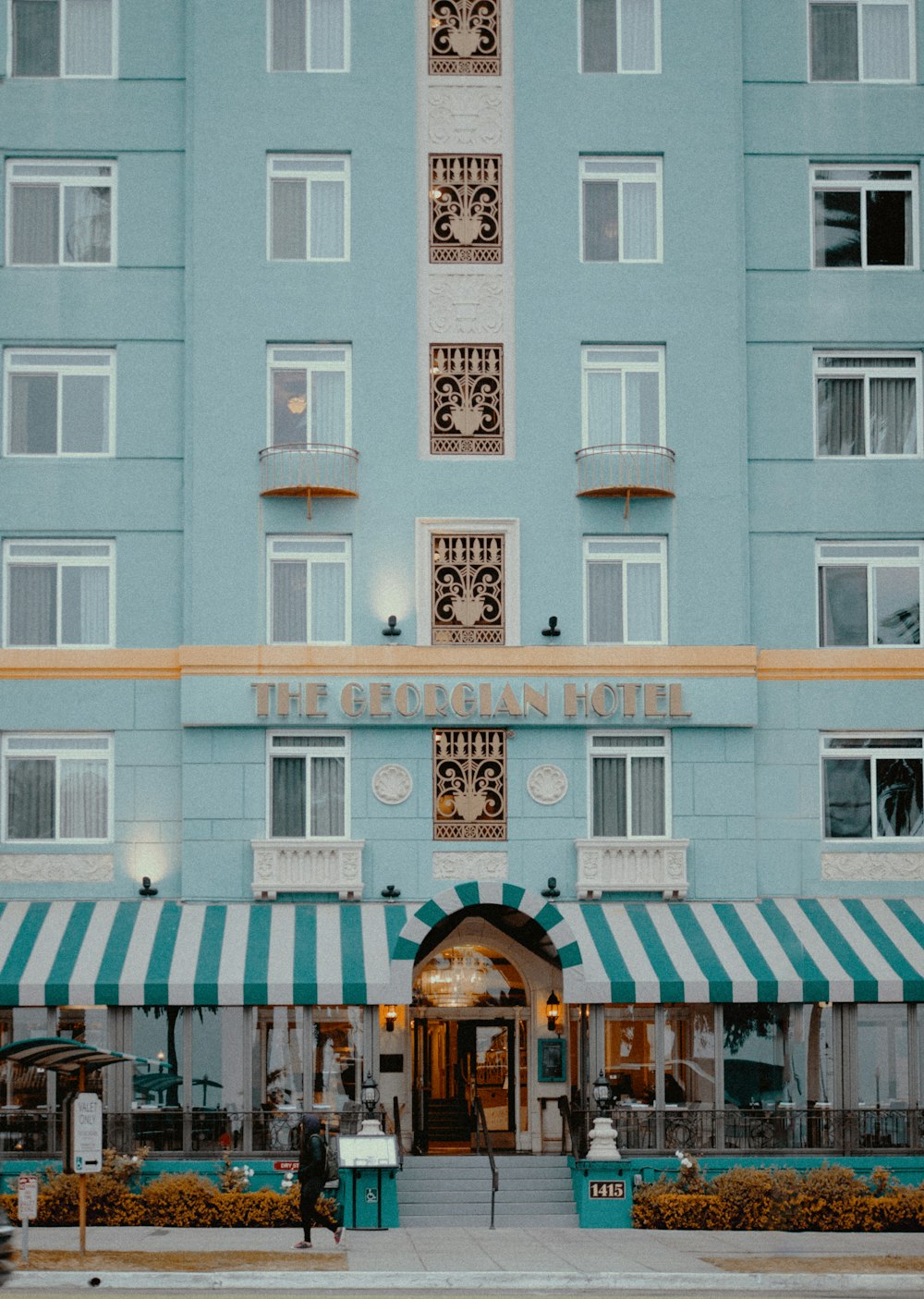 hotel with awnings