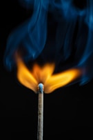 lighted match