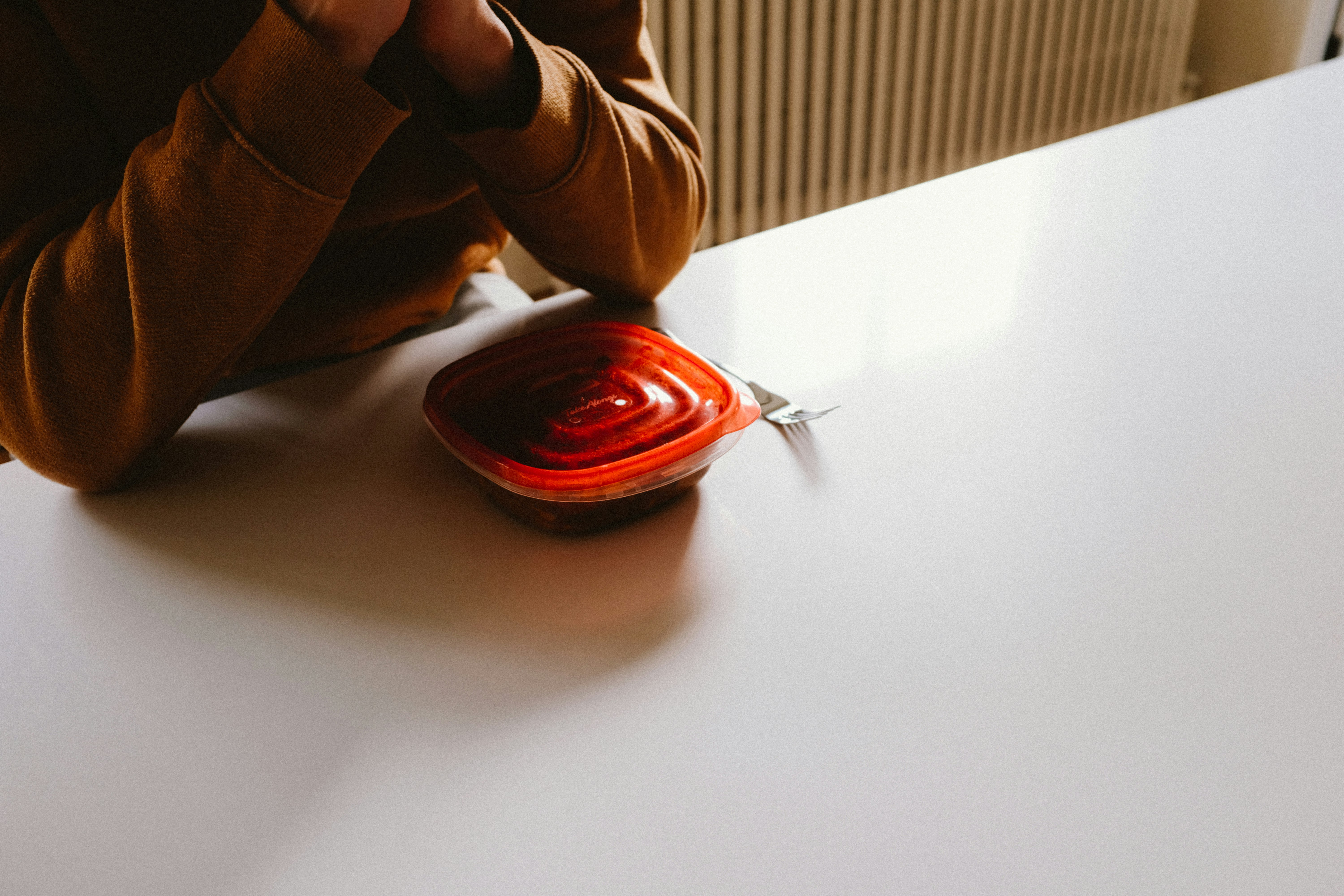 food container on table