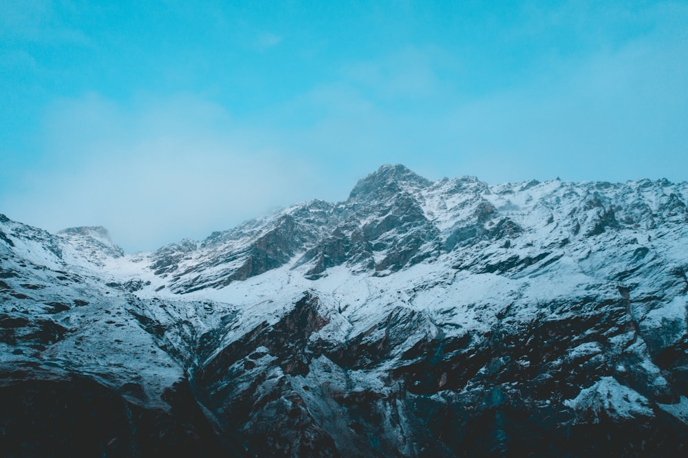 glacier mountain during day