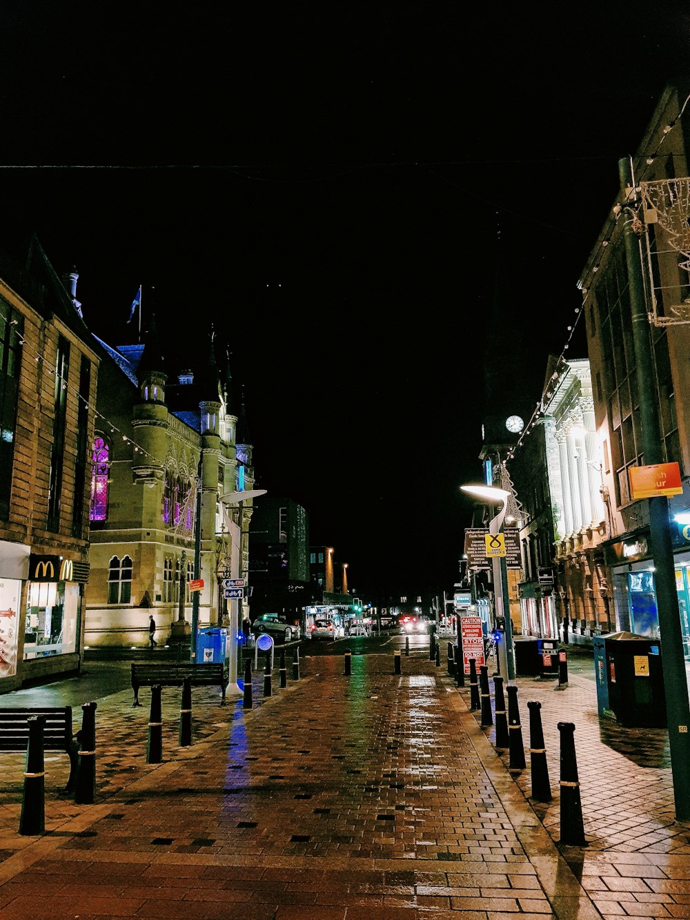 streets during nighttime