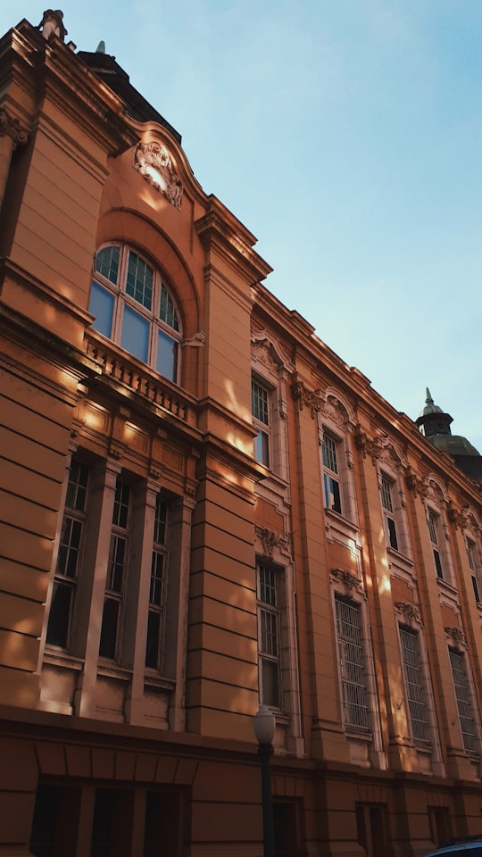 low-angle photography of brown building in Porto Alegre Brasil