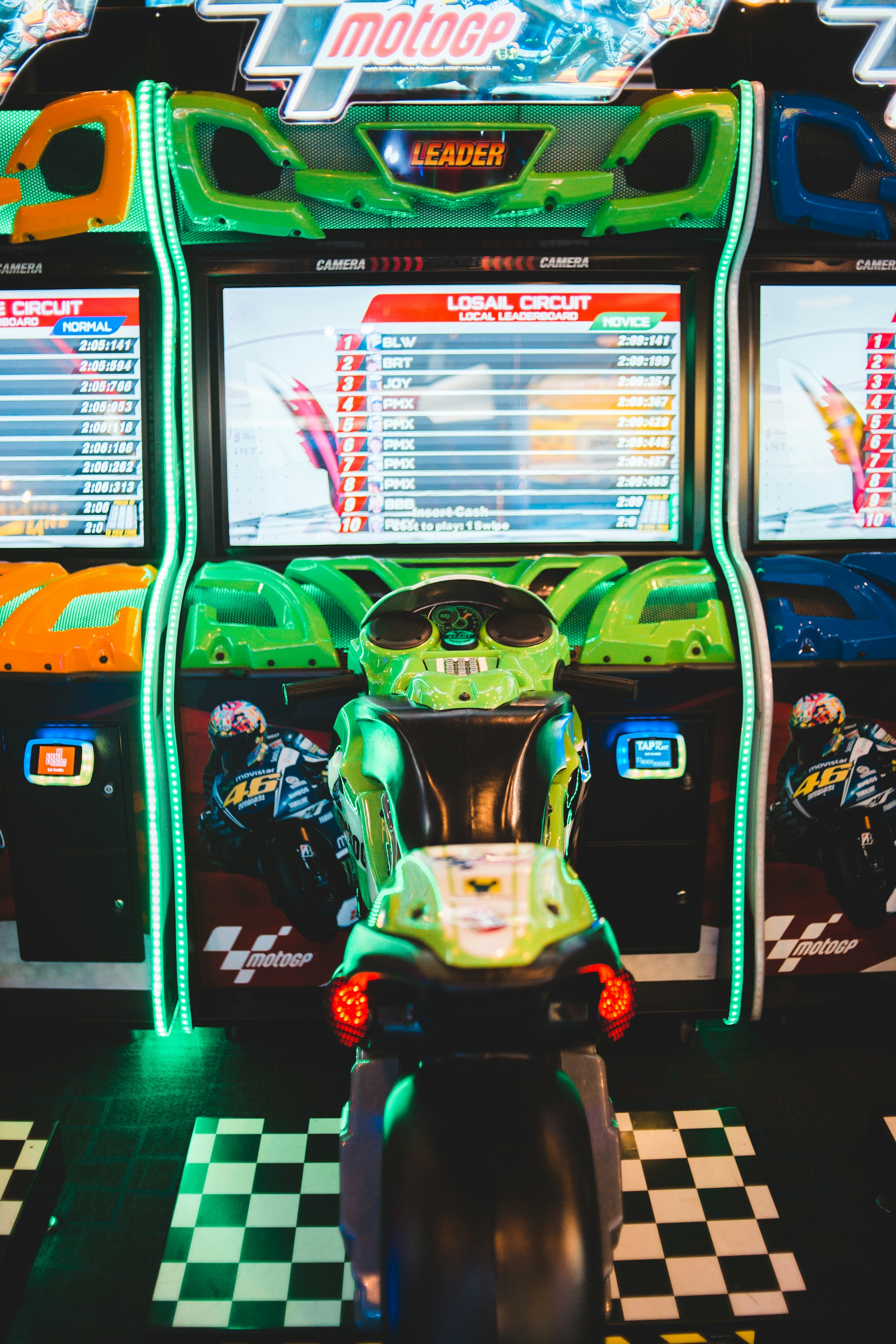 green and black slot machine