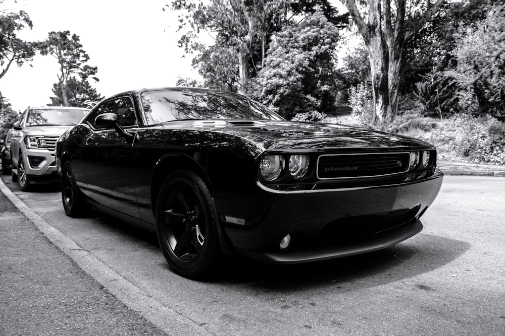 black Dodge Challenger