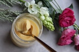 jar of butter with spoon