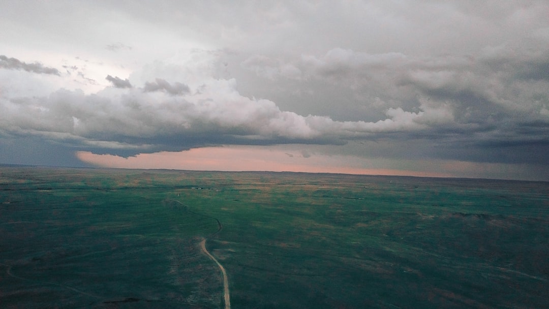 aerial photography of mountain