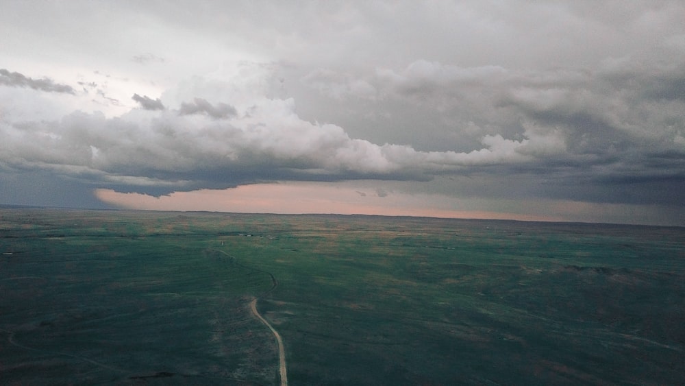 aerial photography of mountain