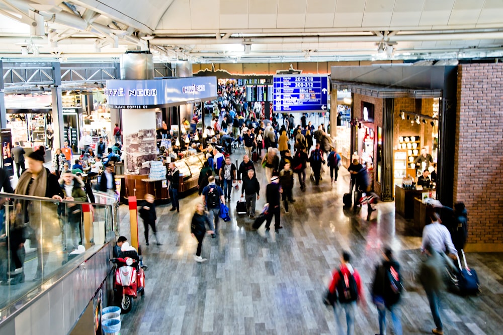 people inside building