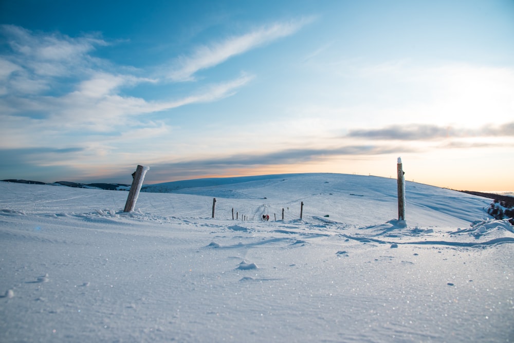 campo innevato